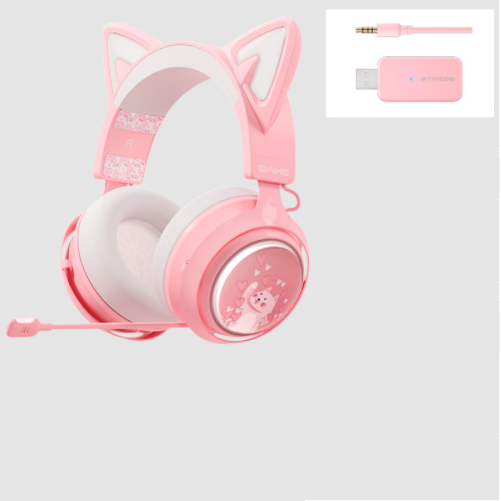 Cat Ears GS510 - Auriculares con Sonido 7.0 y luz RGB