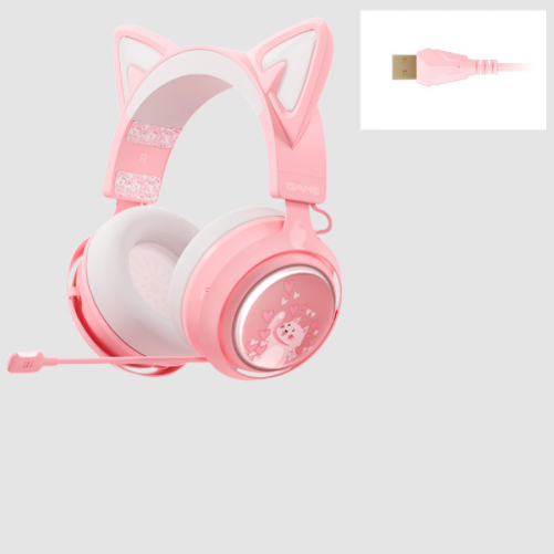 Cat Ears GS510 - Auriculares con Sonido 7.0 y luz RGB