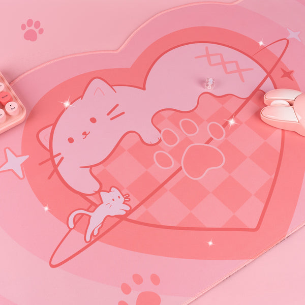 Alfombrilla de Ratón - Cat Love Ice Cream