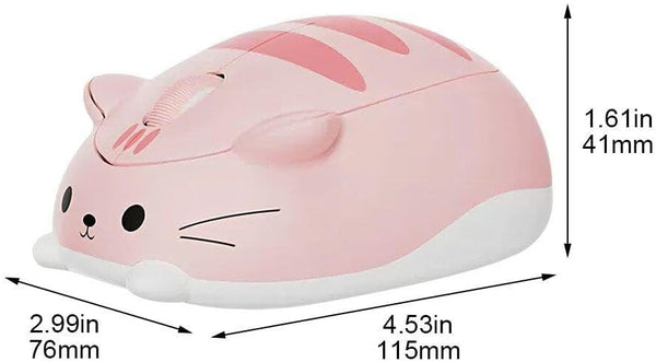 Pink Wireless Cat Mouse