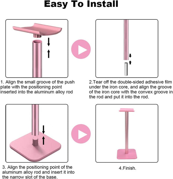 Soporte de Auriculares Rosa