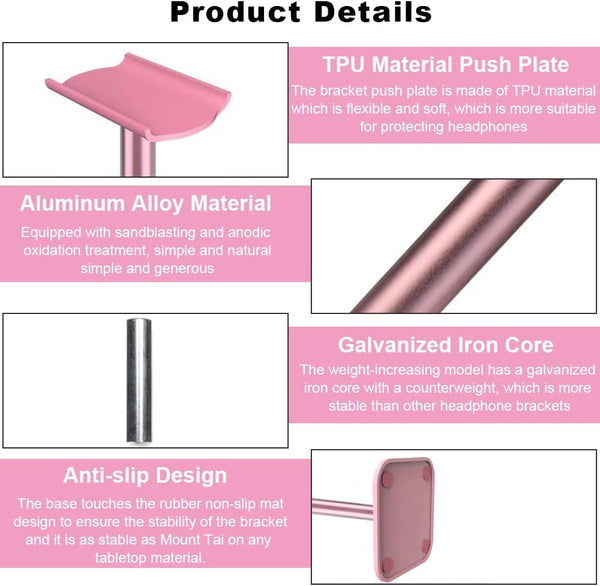 Soporte de Auriculares Rosa