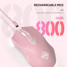 Load image into Gallery viewer, Pink Ray AJ52 PRO - 8 Keys Three-mode Bluetooth/Wireless/Wired RGB Gaming Mouse
