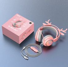 Load image into Gallery viewer, SYTO-SY - G25 - Pink Elk Ear Gaming Headphones
