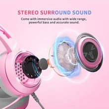 Load image into Gallery viewer, SOMIC G951S - 3.5mm Wired Over-Ear Pink Gaming Headset
