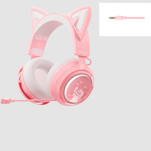 GS510 Cat Ears Headset - RGB Wireless 7.0 Sound