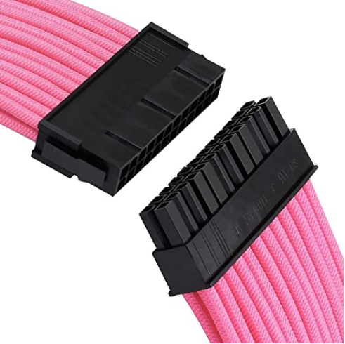 Cable de Alimentación Rosa para Placa Base
