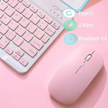 Load image into Gallery viewer, Macaron Pink Wireless Mouse
