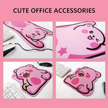 Load image into Gallery viewer, Mouse Pad - Pink Bear
