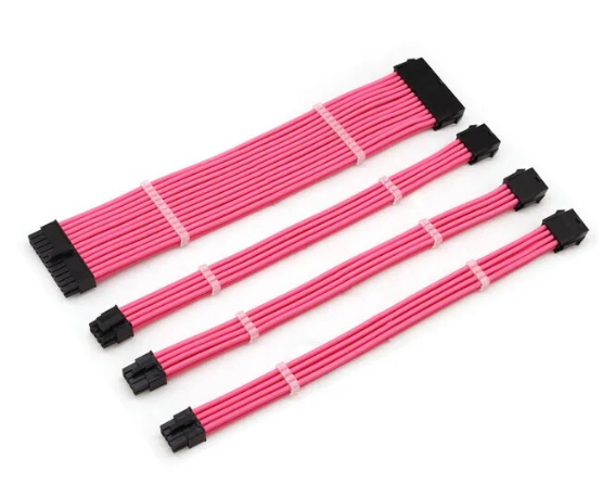 Cable de Alimentación Rosa para Placa Base
