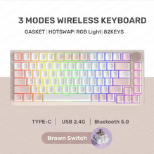 Load image into Gallery viewer, AK82 Three-Mode Mechanical Keyboard
