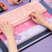 Load image into Gallery viewer, Desk Mat and Wrist Rest - Cute Cat Ears
