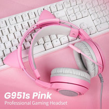 Load image into Gallery viewer, SOMIC G951S - 3.5mm Wired Over-Ear Pink Gaming Headset
