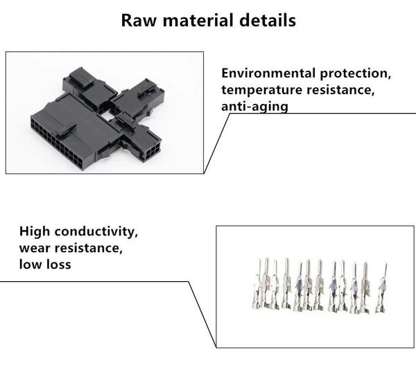 Cable de Alimentación Rosa para Placa Base