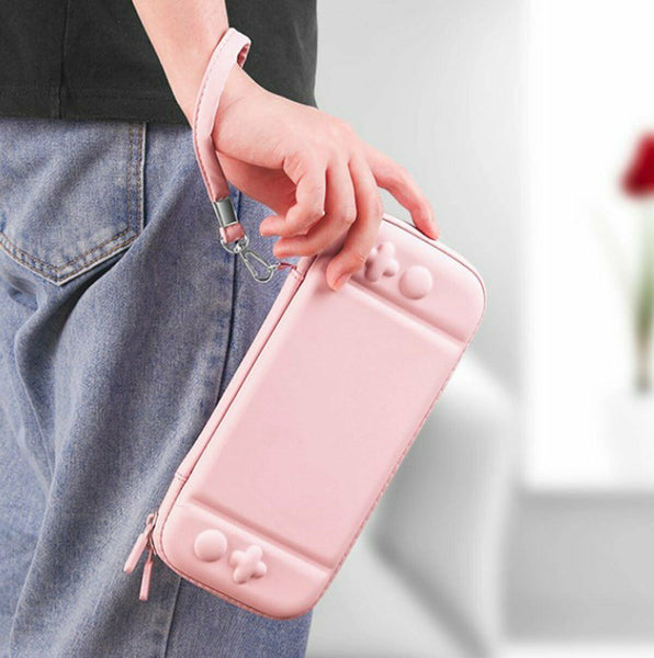 Estuche Rosa para Nintendo Switch OLED 