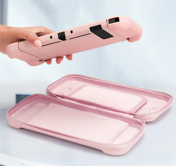 Estuche Rosa para Nintendo Switch OLED 