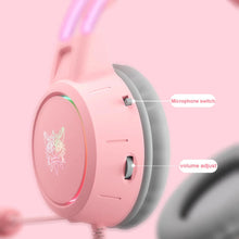 Load image into Gallery viewer, X15 Pro - Pink Illuminated Headband Gaming Headphones
