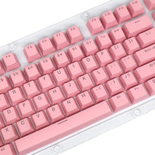 Load image into Gallery viewer, ABS/ PBT Light Pink Mechanical Keyboard Keycaps - Transparent Keycap
