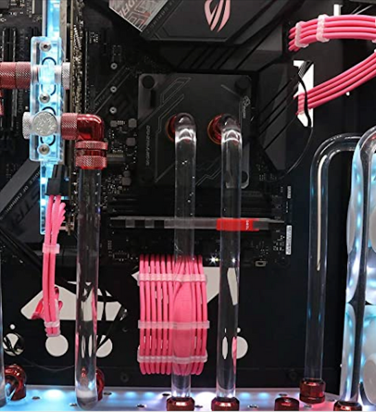 Cable de Alimentación Rosa para Placa Base