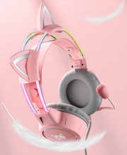 Load image into Gallery viewer, X15 Pro - Pink Illuminated Headband Gaming Headphones
