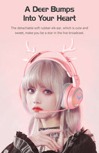 Load image into Gallery viewer, SYTO-SY - G25 - Pink Elk Ear Gaming Headphones
