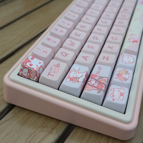Spring Bunnies -  66  PBT - MDA Keycaps Set
