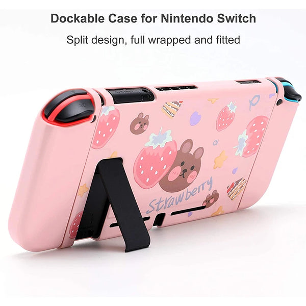 Sweet Pink Bear - Funda Nintendo Switch y Lite