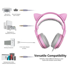 Load image into Gallery viewer, SOMIC G951S - 3.5mm Wired Over-Ear Pink Gaming Headset
