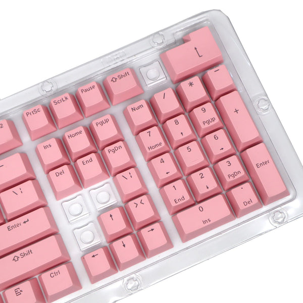 ABS/ PBT Teclas Rosa para Teclado Mecánico - Teclas con Transparencia