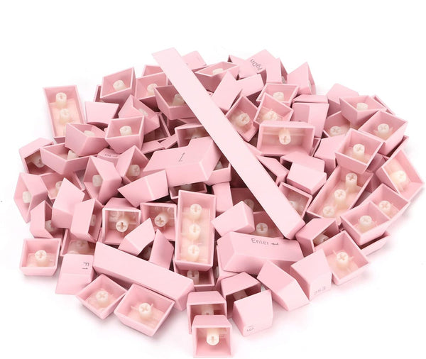 ABS/ PBT Teclas Rosa para Teclado Mecánico - Teclas con Transparencia