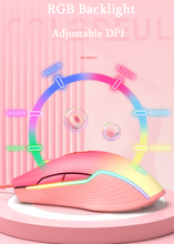 Load image into Gallery viewer, Bony CW905 - Pink Wired Mouse
