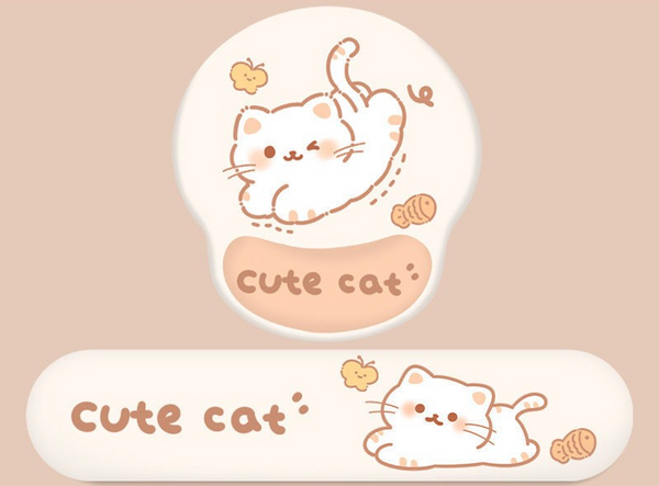 Alfombrillas con Reposamuñecas para Ratón y Teclado