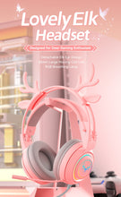 Load image into Gallery viewer, SYTO-SY - G25 - Pink Elk Ear Gaming Headphones
