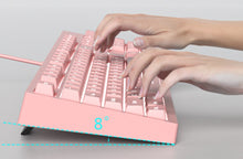 Load image into Gallery viewer, DKS100 Ergonomic USB Wired Backlit Mechanical Feel Membrane Computer Keyboard
