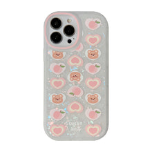 Load image into Gallery viewer, Peach Loving Bear - Chain iPhone Case
