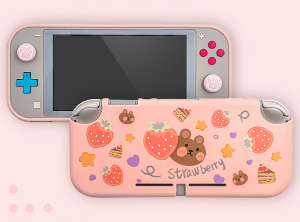 Sweet Pink Bear - Funda Nintendo Switch y Lite