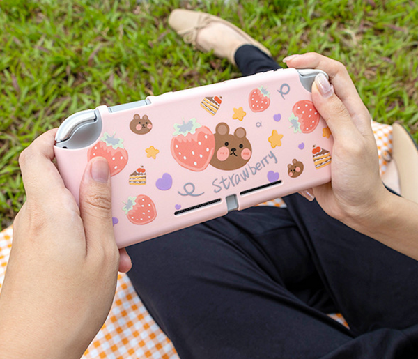 Sweet Pink Bear - Funda Nintendo Switch y Lite
