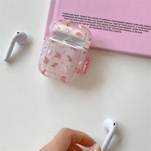 Load image into Gallery viewer, Pink Floral Cat AirPods Protective Case
