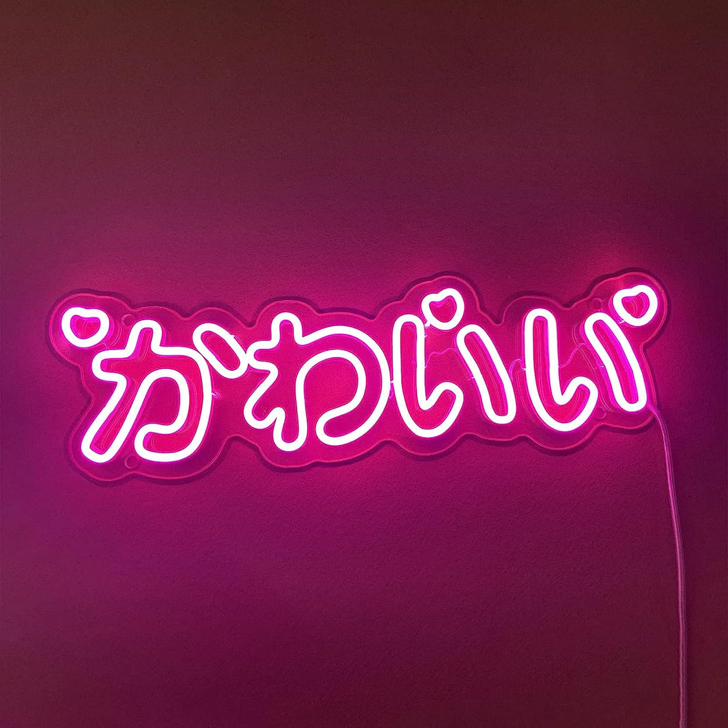 Japanese Kanji Pink Neon Light