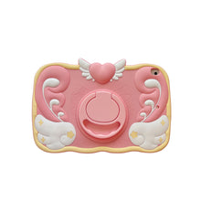 Load image into Gallery viewer, Wings and Heart Silicone Cartoon 360-degree Bracket iPad Protective Cover
