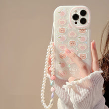 Load image into Gallery viewer, Peach Loving Bear - Chain iPhone Case
