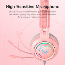 Load image into Gallery viewer, SYTO-SY - G25 - Pink Elk Ear Gaming Headphones
