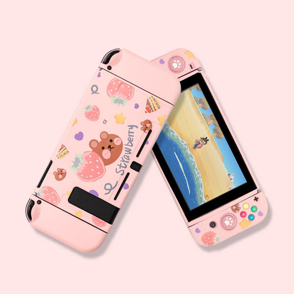 Sweet Pink Bear - Funda Nintendo Switch y Lite