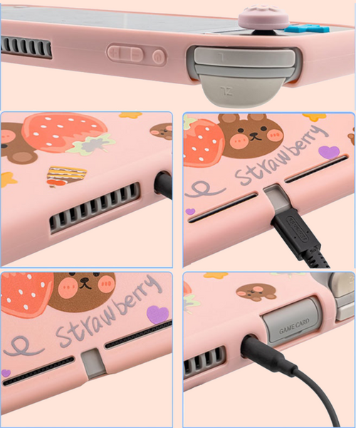 Sweet Pink Bear - Funda Nintendo Switch y Lite