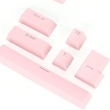 Load image into Gallery viewer, ABS/ PBT Light Pink Mechanical Keyboard Keycaps - Transparent Keycap
