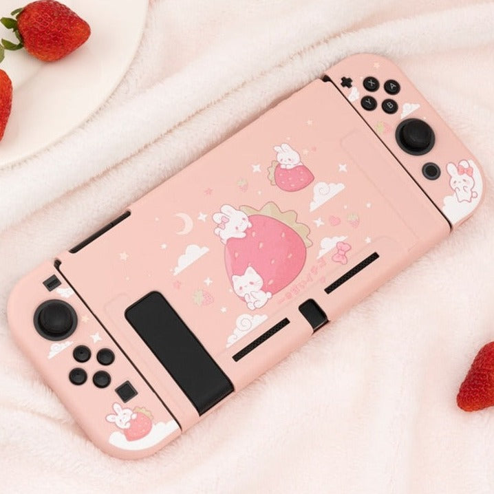 Nintendo Switch Protective Case - Strawberry Bunny