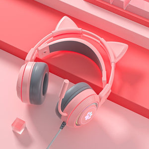 SYTO- G25 - Pink Cat Ears Headphones