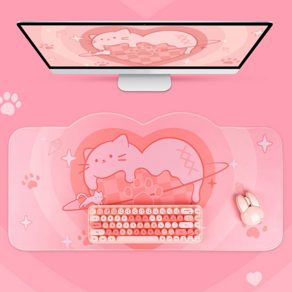 Alfombrilla de Ratón - Cat Love Ice Cream