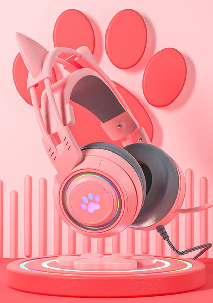 SYTO- G25 - Pink Cat Ears Headphones