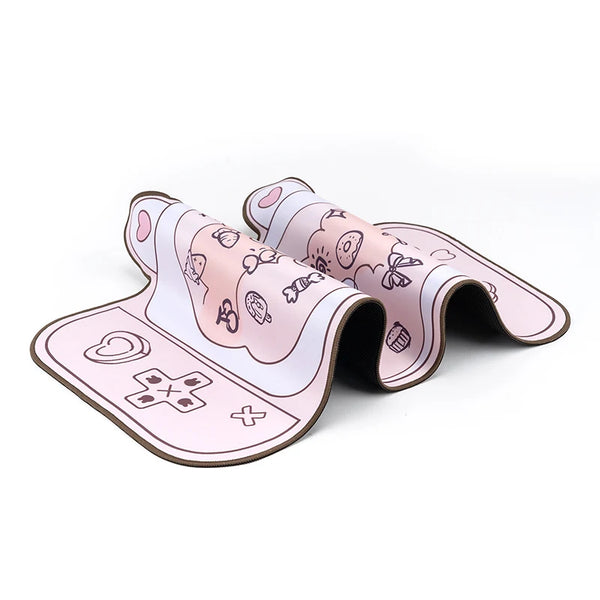 Alfombrilla de Escritorio - Pink Peach Rabbit Picnic 